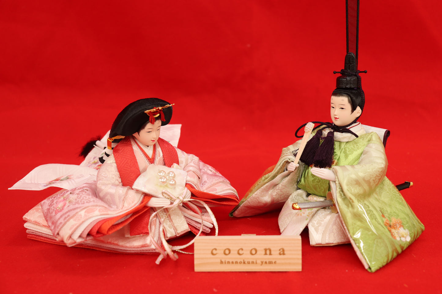 収納親王飾り雛人形セット(50cmx31cmx45cm)