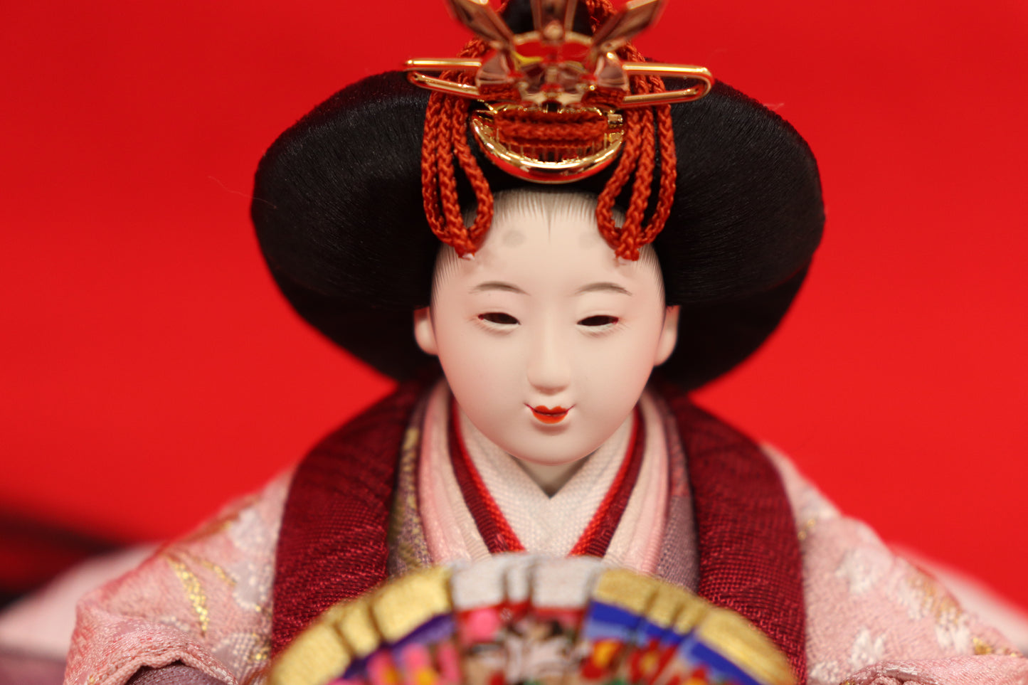 収納親王飾り雛人形セット(43cm×28cm×36cm)