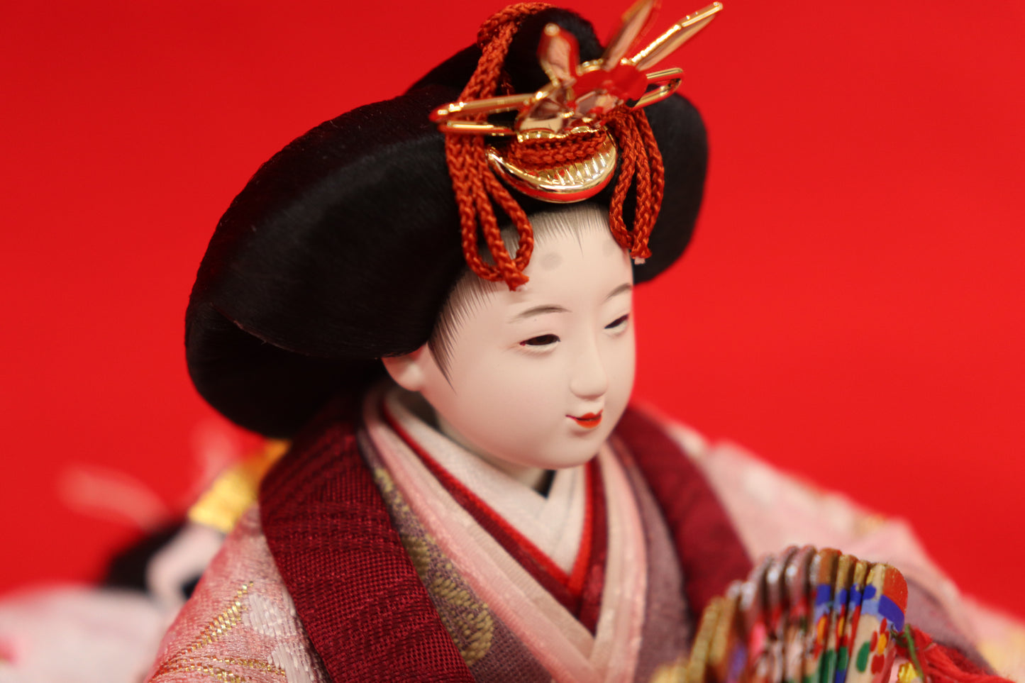 収納親王飾り雛人形セット(43cm×28cm×36cm)