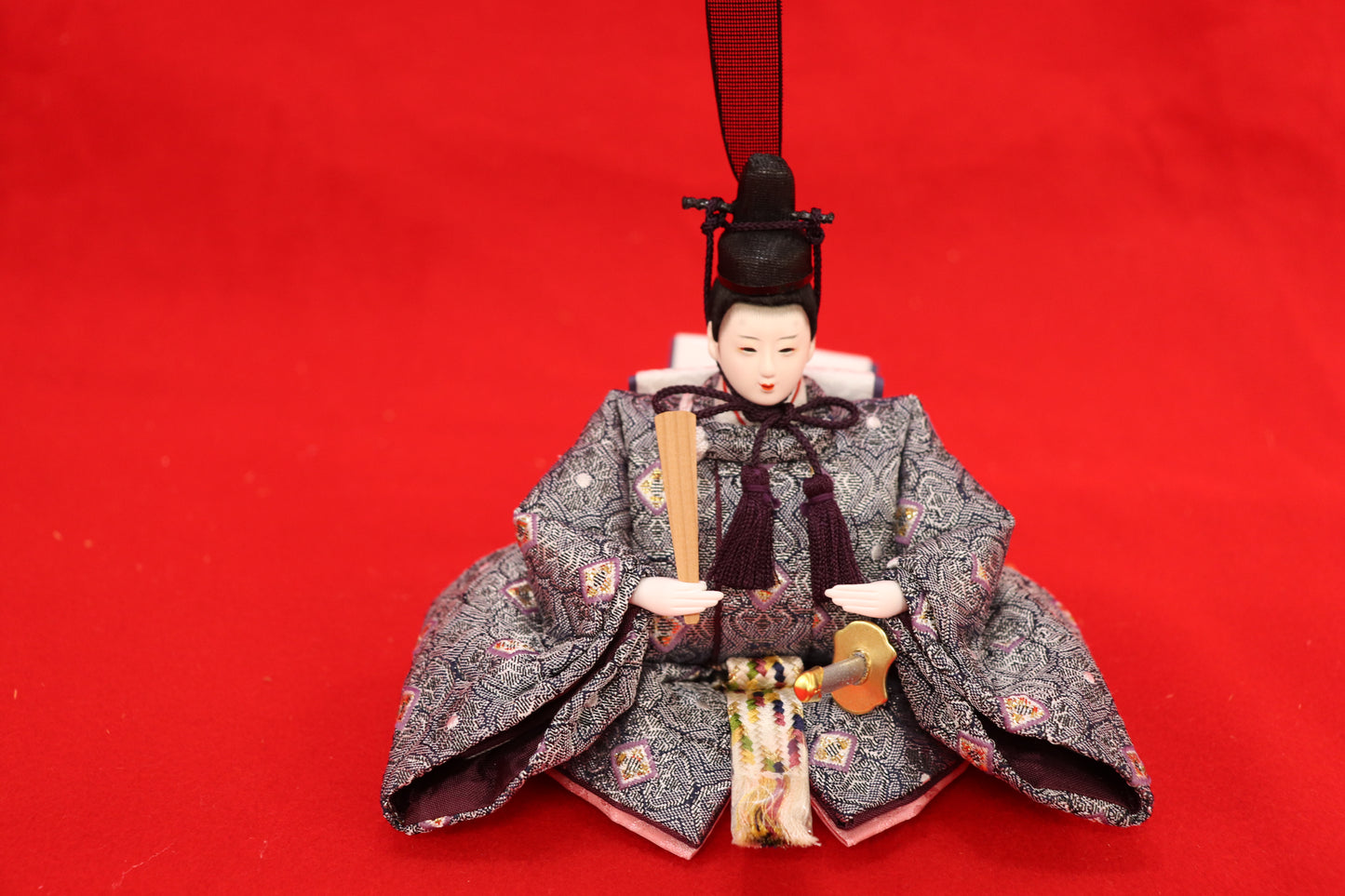 収納親王飾り雛人形セット(43cm×28cm×36cm)