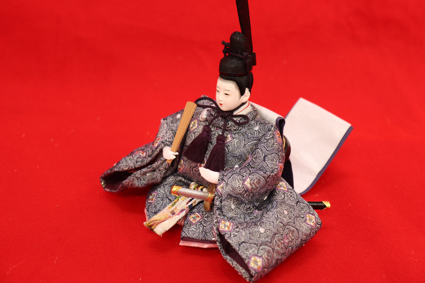 収納親王飾り雛人形セット(43cm×28cm×36cm)