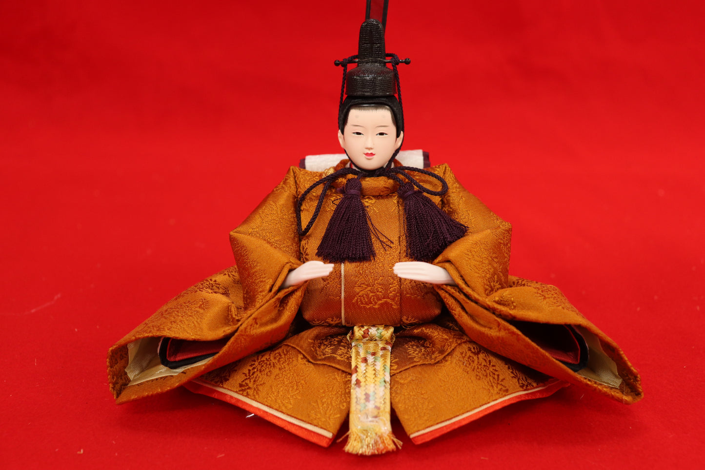 収納五人飾り雛人形セット(50cmx46cmx53cm)