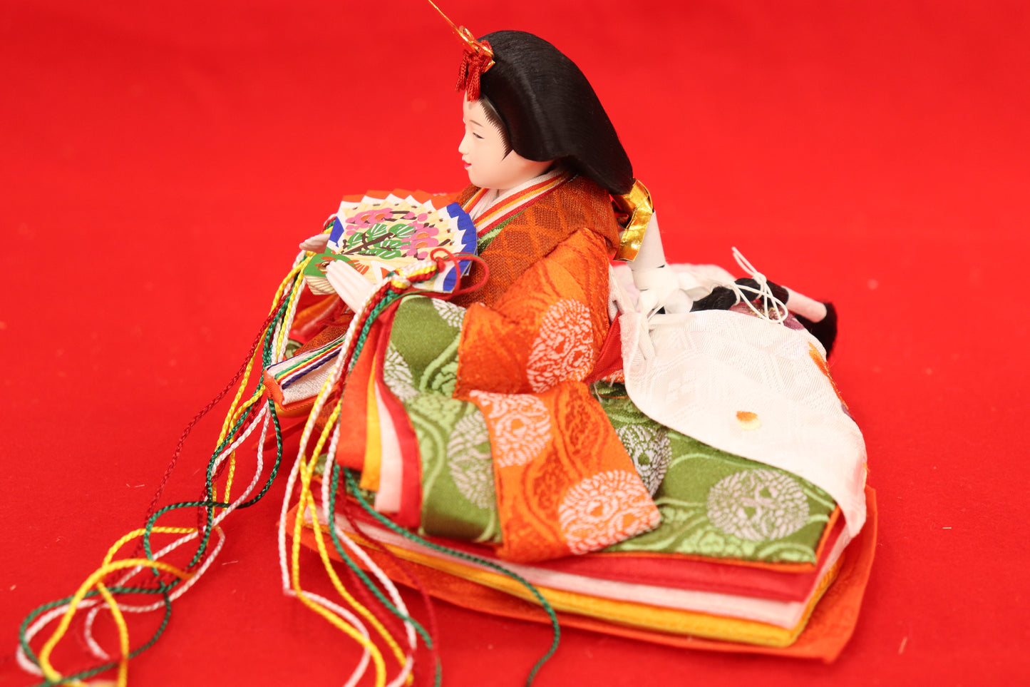 収納五人飾り雛人形セット(50cmx46cmx53cm)