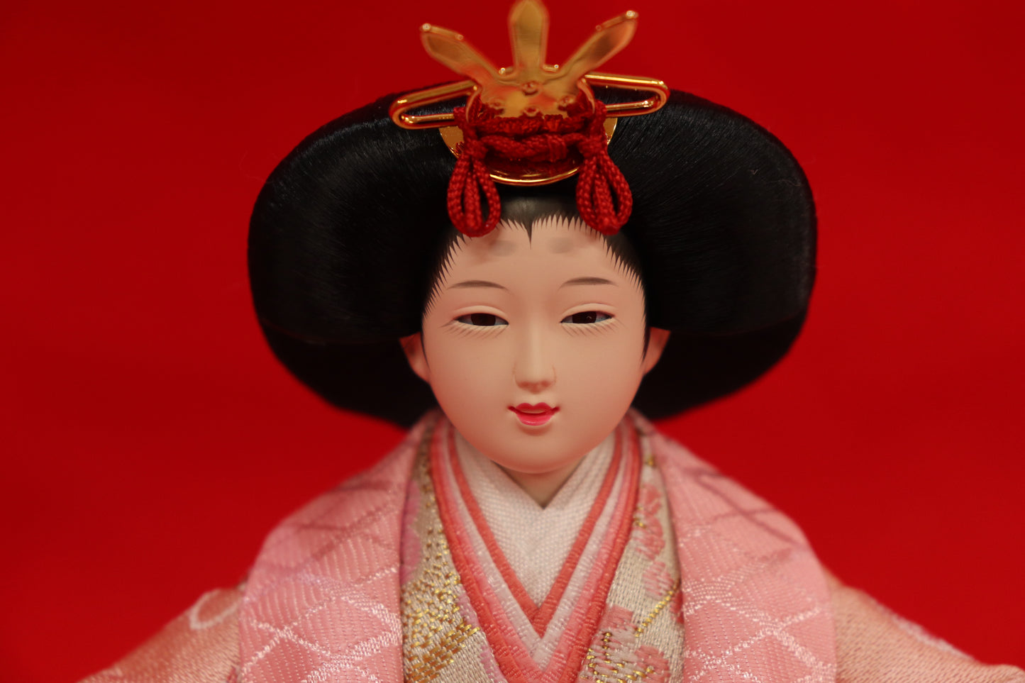 収納五人飾り雛人形セット(50cmx47cmx54cm)