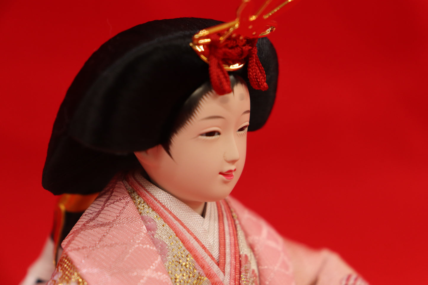 収納五人飾り雛人形セット(50cmx47cmx54cm)