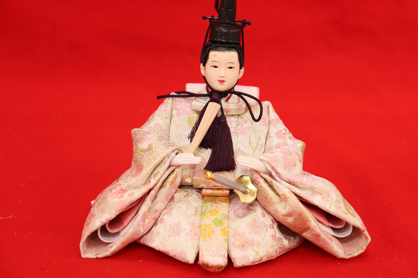 収納五人飾り雛人形セット(50cmx47cmx54cm)