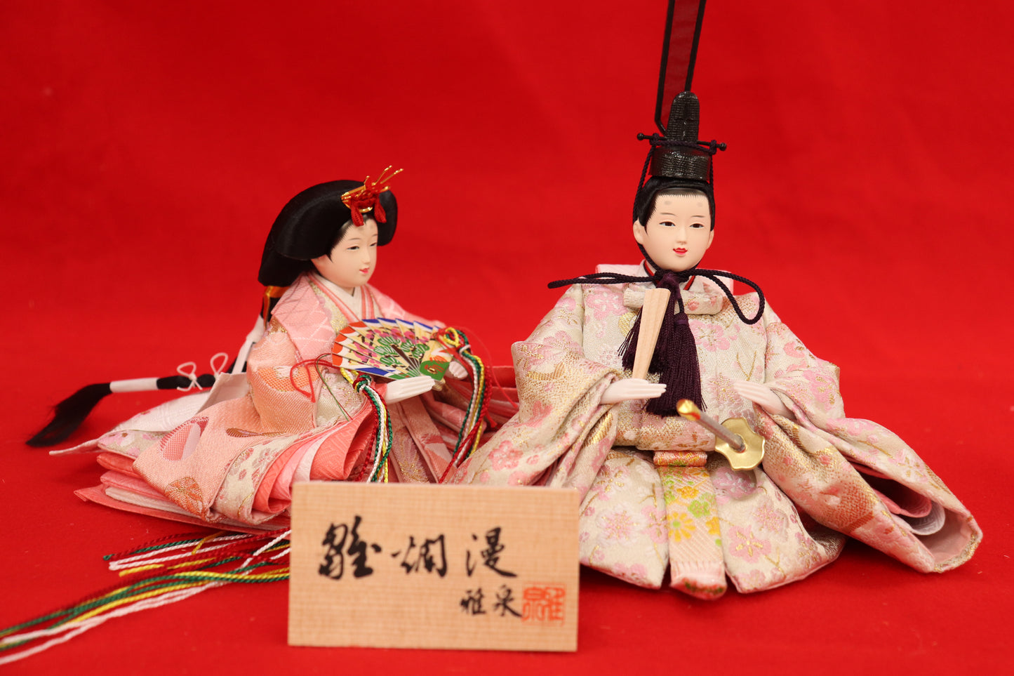 収納五人飾り雛人形セット(50cmx47cmx54cm)