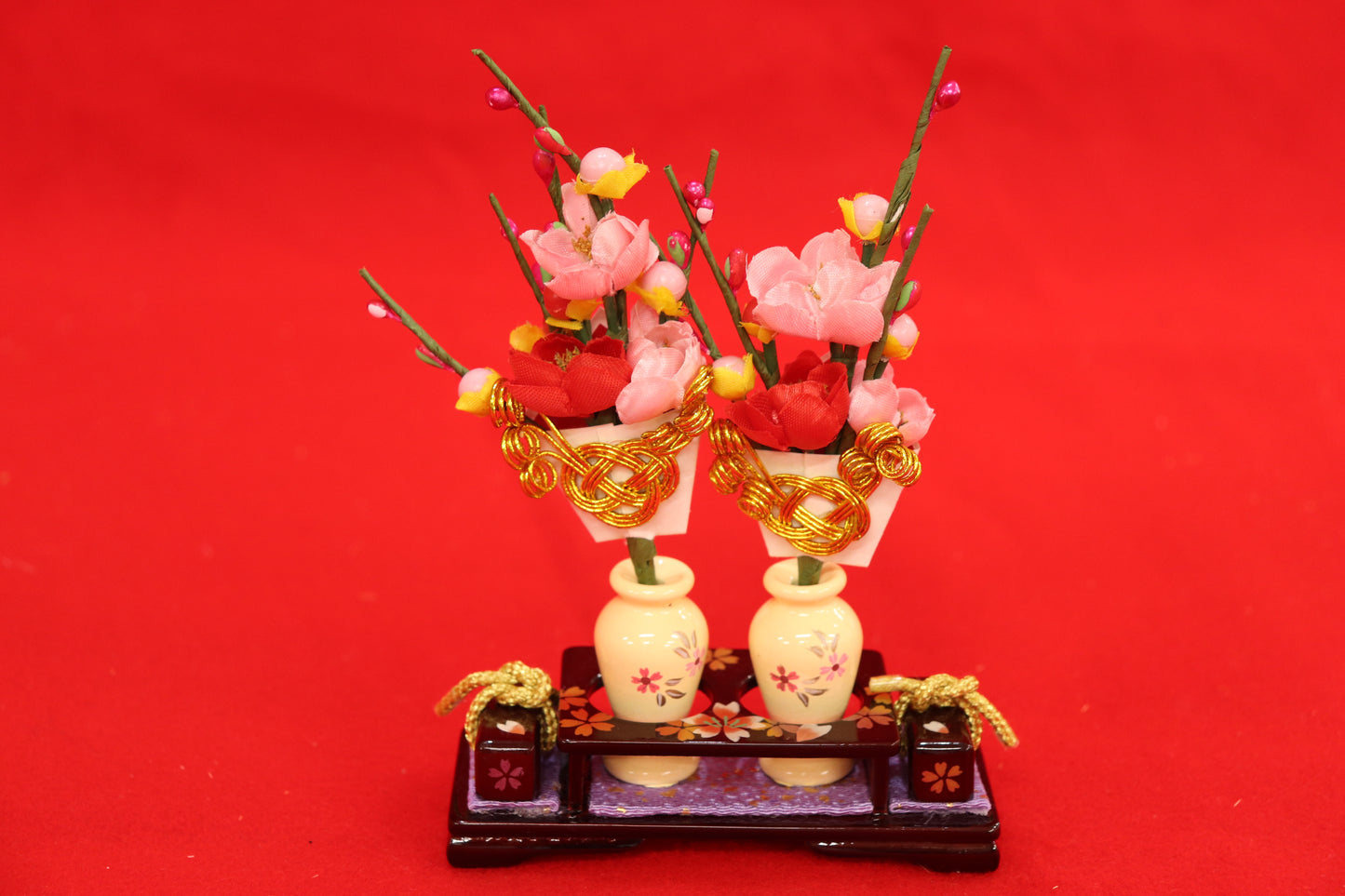 収納五人飾り雛人形セット(60cmx63cmx66cm)