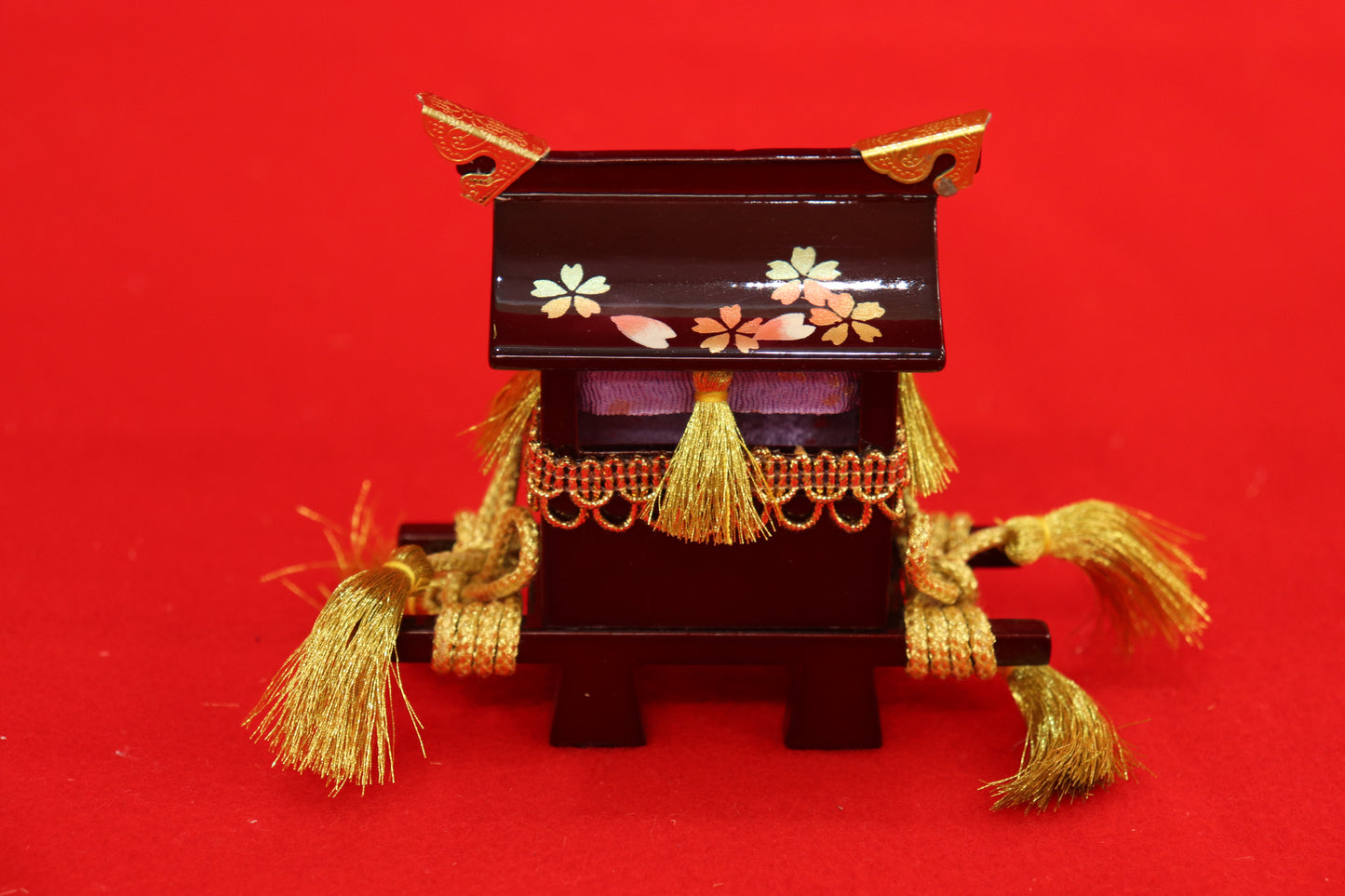 収納五人飾り雛人形セット(60cmx63cmx66cm)