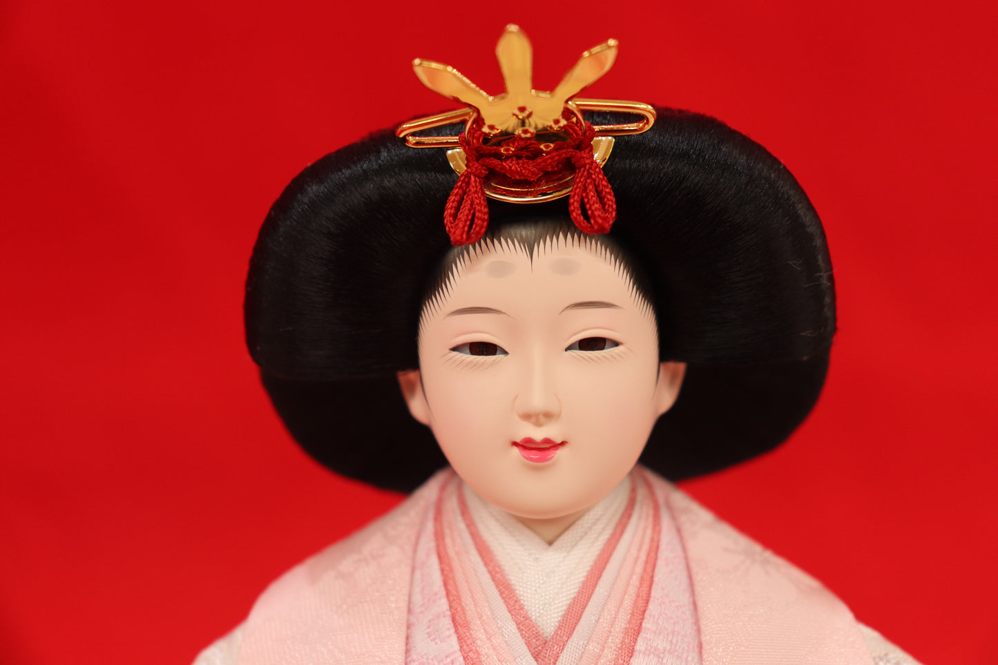 収納五人飾り雛人形セット(60cmx56cmx60cm)