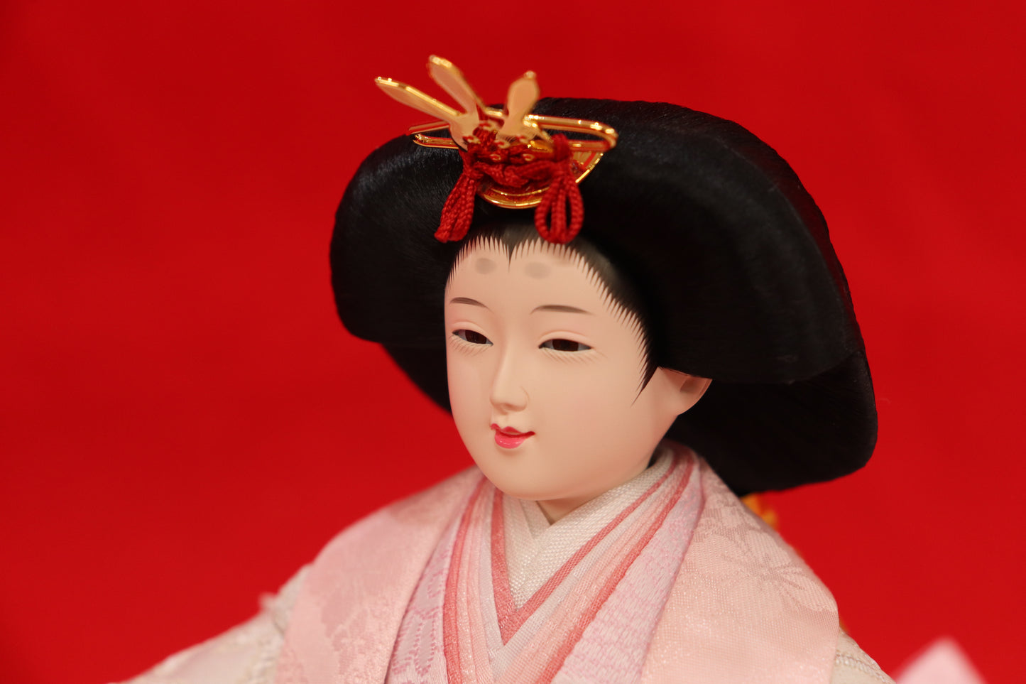 収納五人飾り雛人形セット(60cmx56cmx60cm)