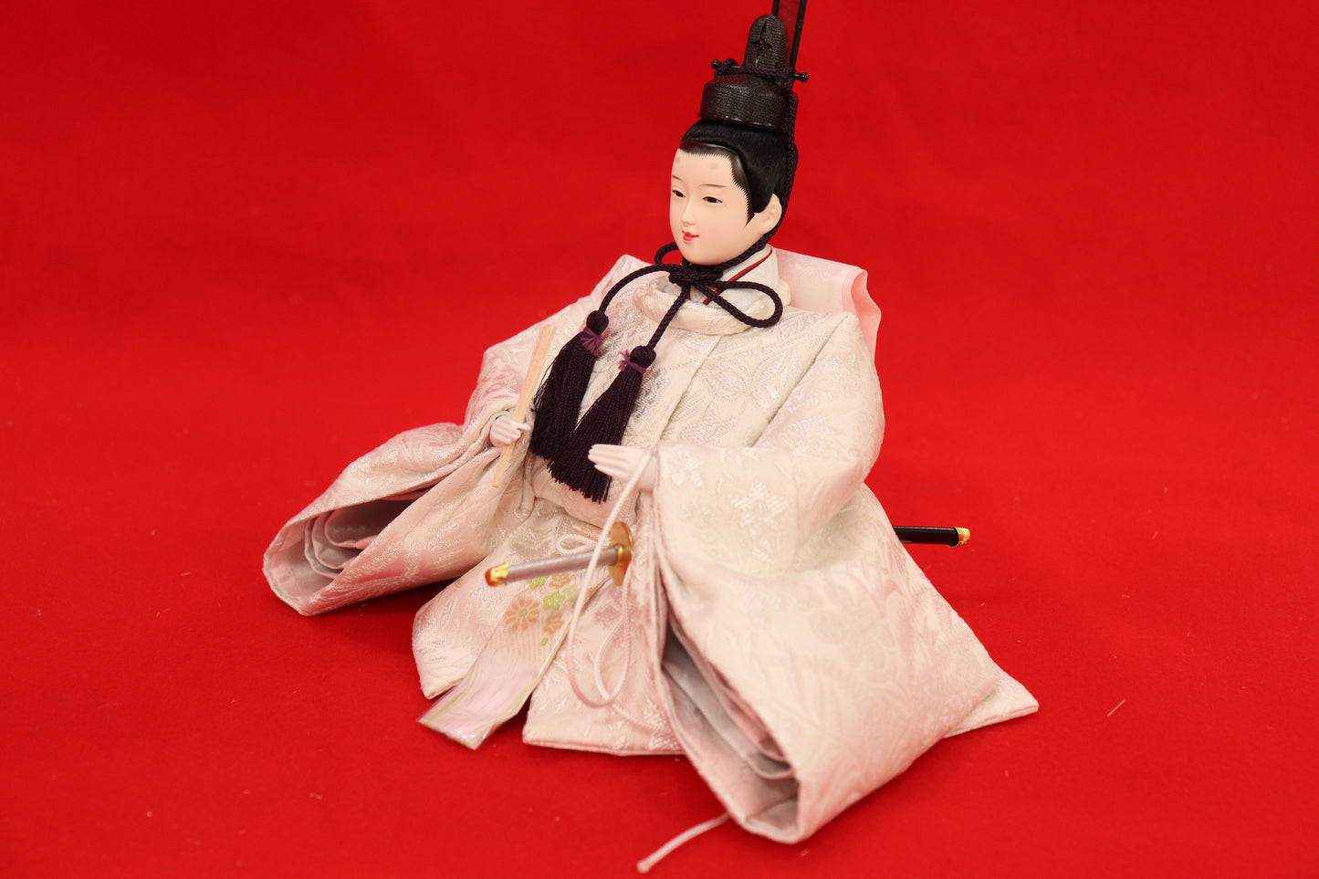 収納五人飾り雛人形セット(60cmx56cmx60cm)