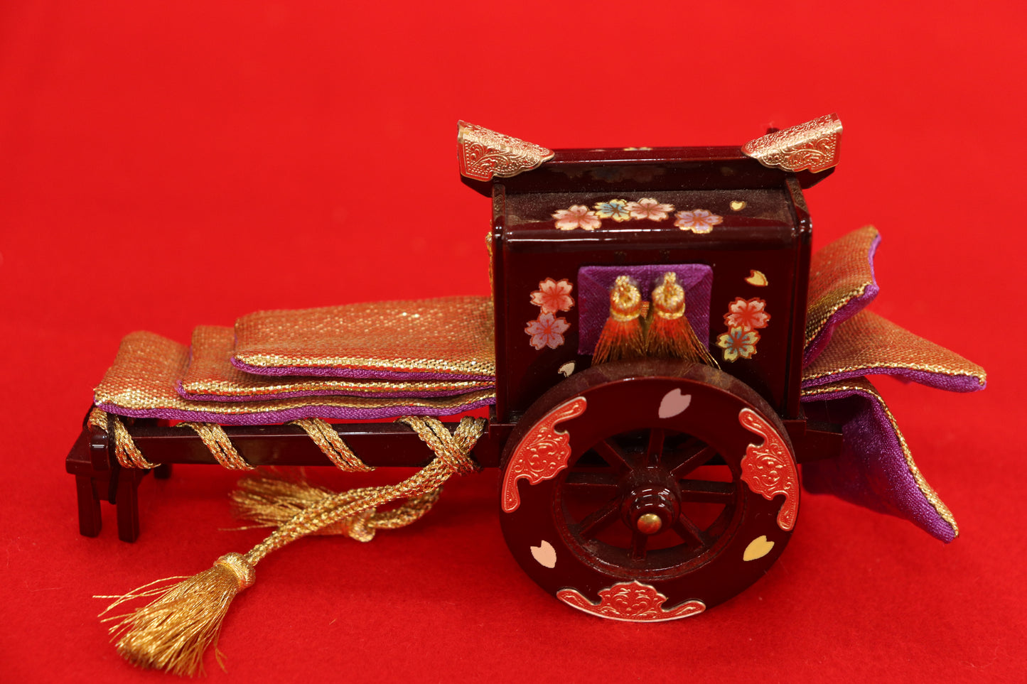 収納五人飾り雛人形セット(60cmx46cmx42cm)