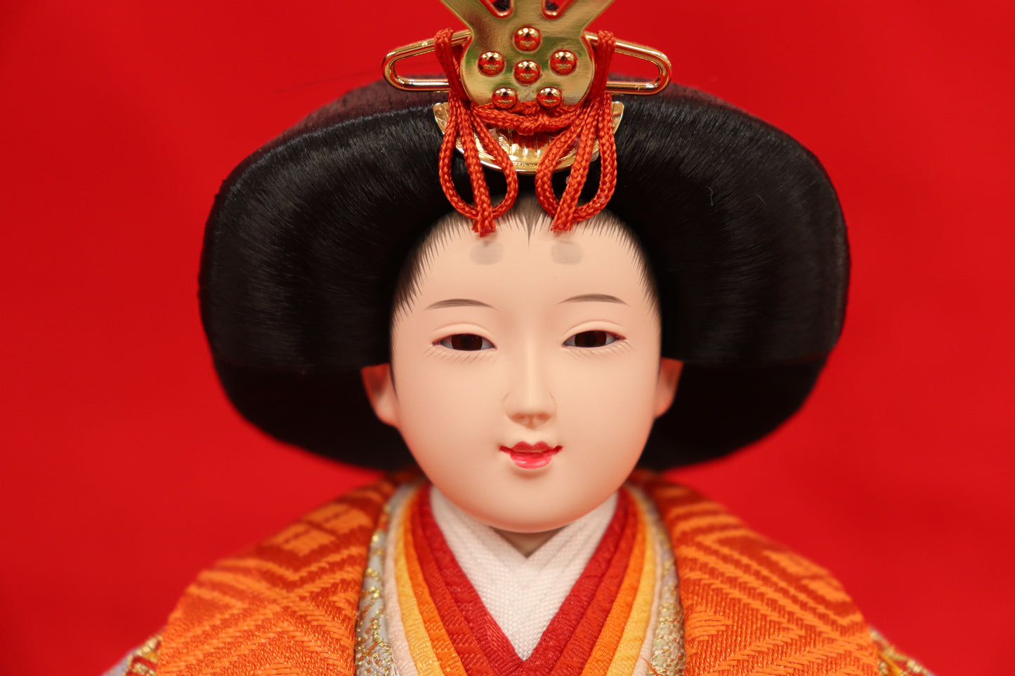 収納五人飾り雛人形セット(55cmx44cmx52cm)
