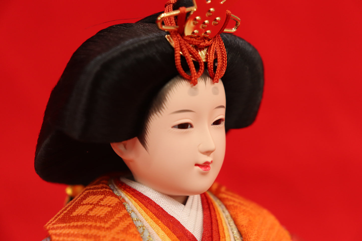 収納五人飾り雛人形セット(55cmx44cmx52cm)