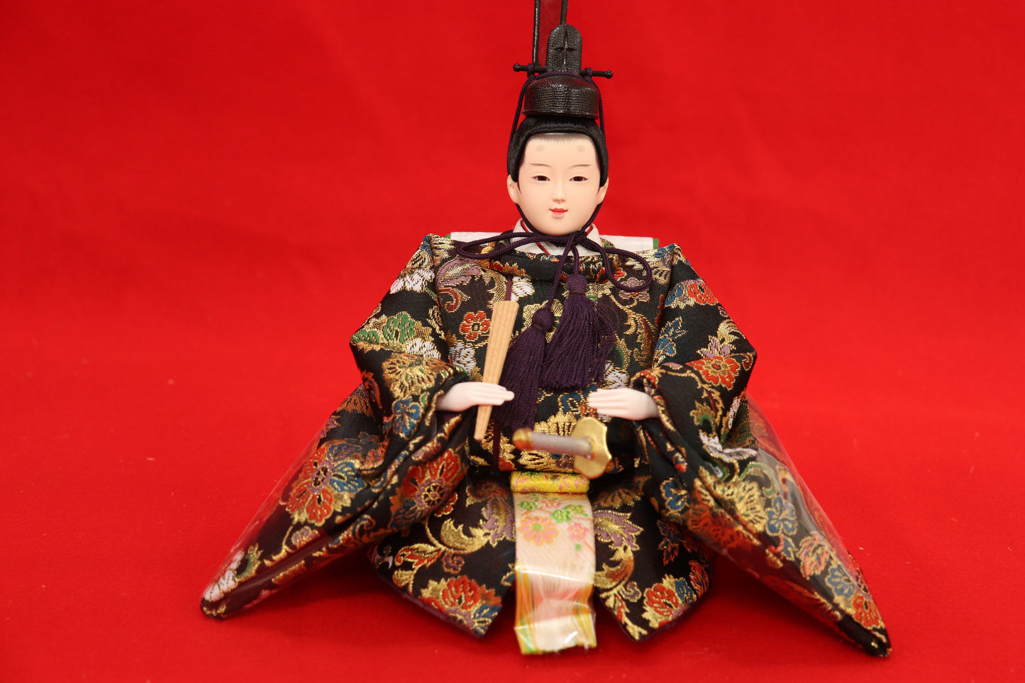 収納五人飾り雛人形セット(55cmx44cmx52cm)