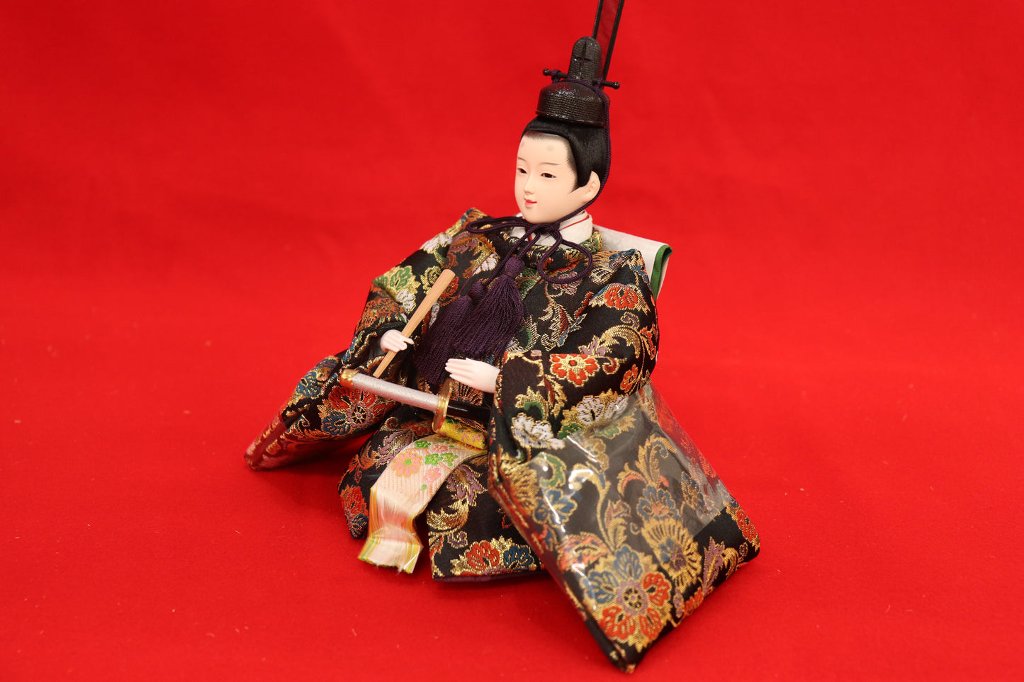 収納五人飾り雛人形セット(55cmx44cmx52cm)