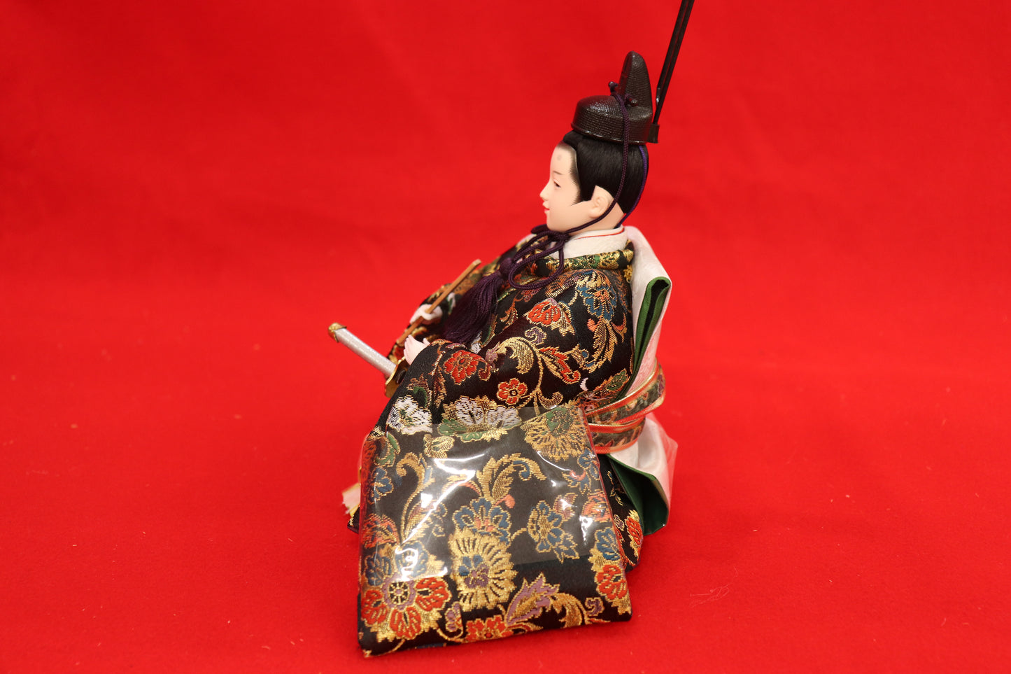 収納五人飾り雛人形セット(55cmx44cmx52cm)