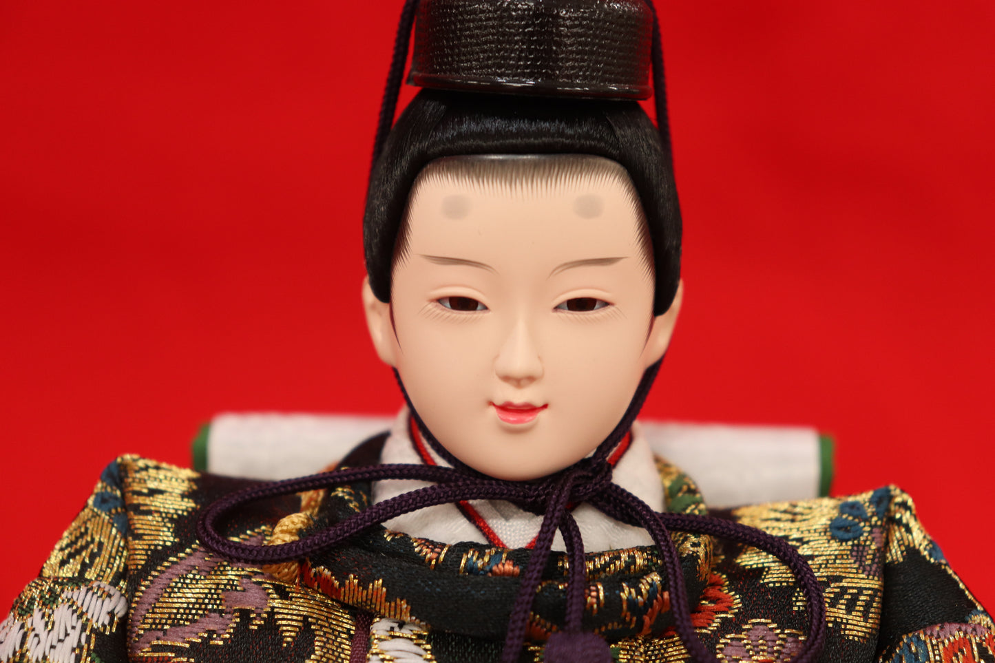 収納五人飾り雛人形セット(55cmx44cmx52cm)
