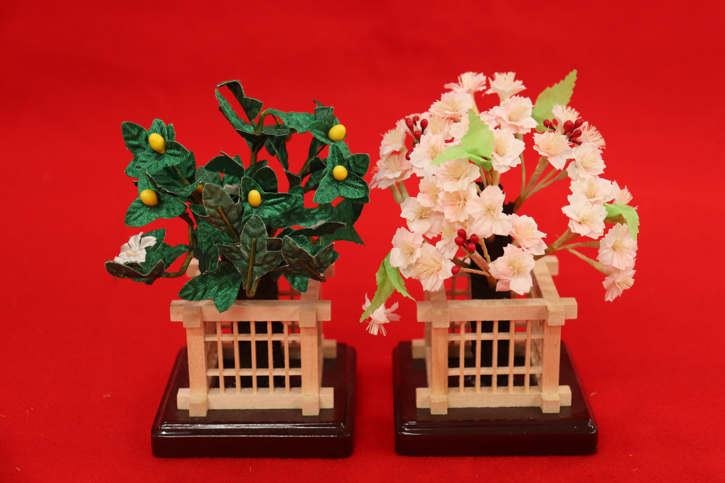 収納五人飾り雛人形セット(55cmx44cmx52cm)