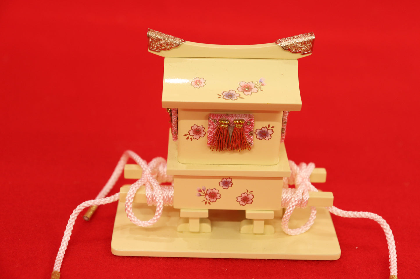 収納五人飾り雛人形セット(60cmx56cmx59cm)