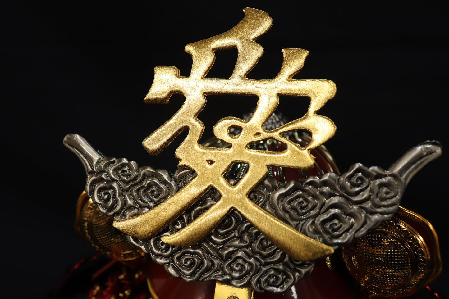 直江兼続 【ご奉仕品】兜平飾り五月人形ケースセット (37cmx31cmx36cm)【送料無料】