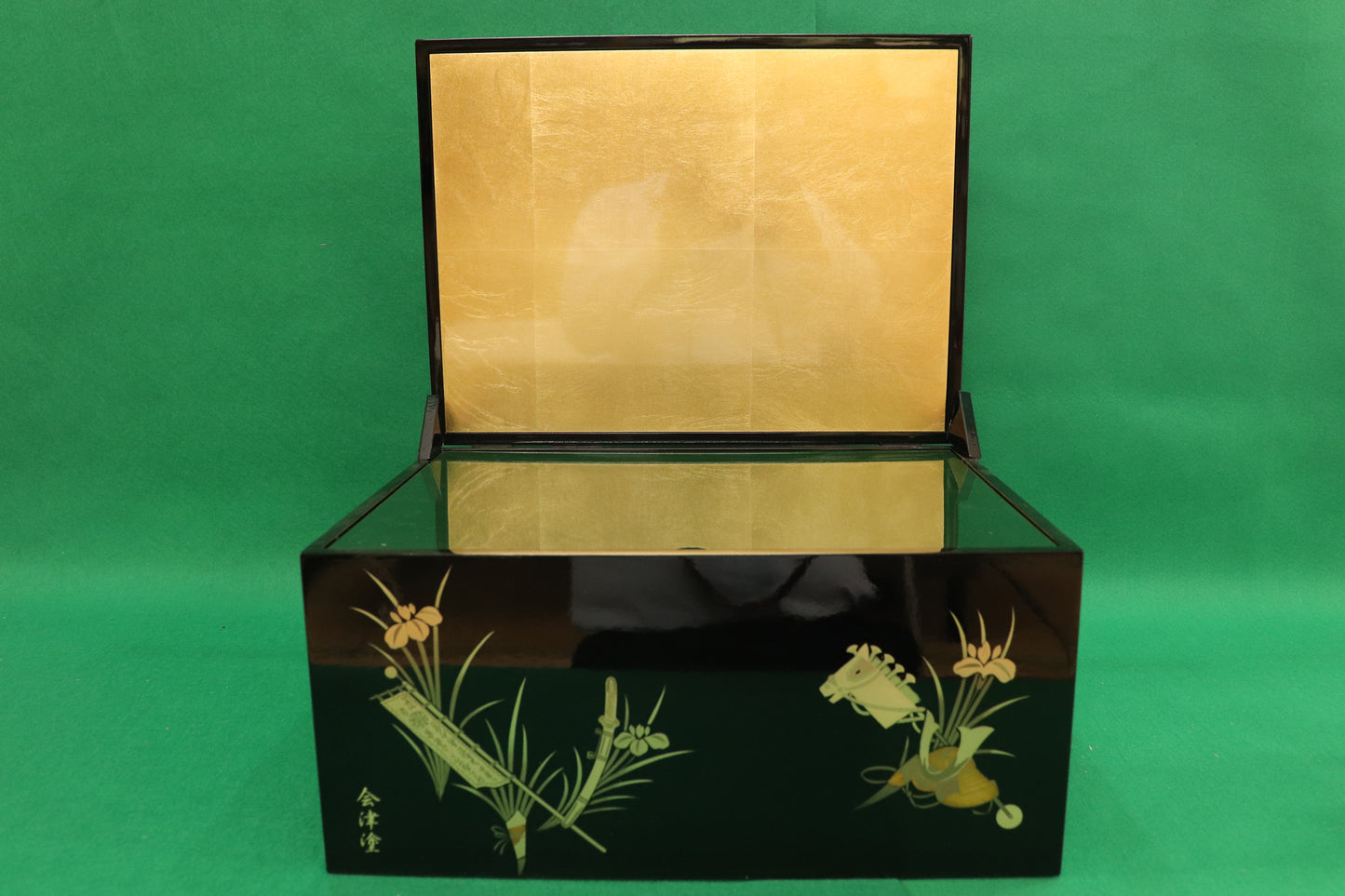 兜平飾り収納五月人形セット (42cmx33cmx48cm)【送料無料】
