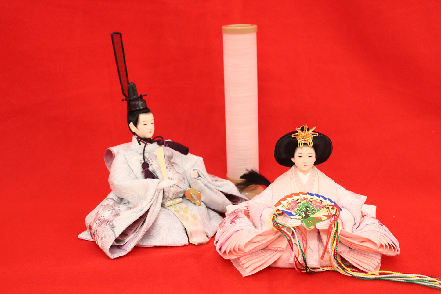 親王飾り雛人形セット (48cmx38cmx48cm)