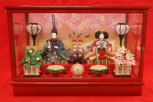 雛人形ガラスケース(55cmx28cmx37cm)