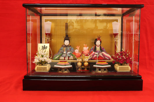 雛人形ガラスケース (48cmx28cmx35cm)