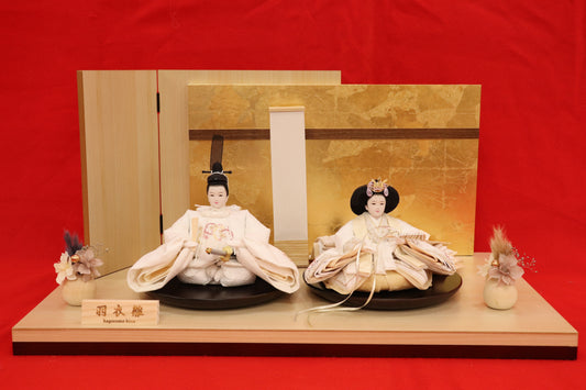 親王飾り雛人形セット (58×33×29cm)