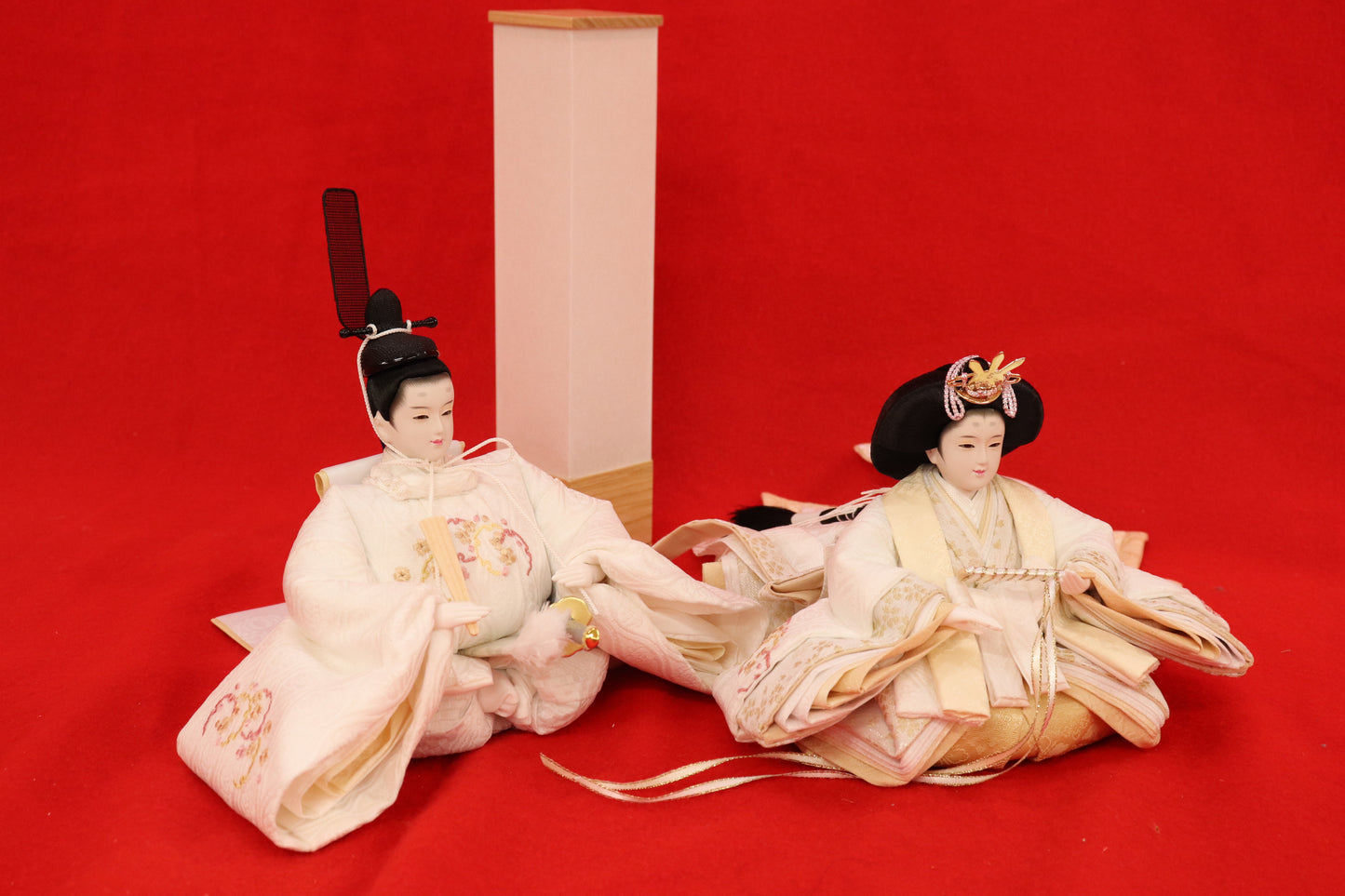 親王飾り雛人形セット (58×33×29cm)