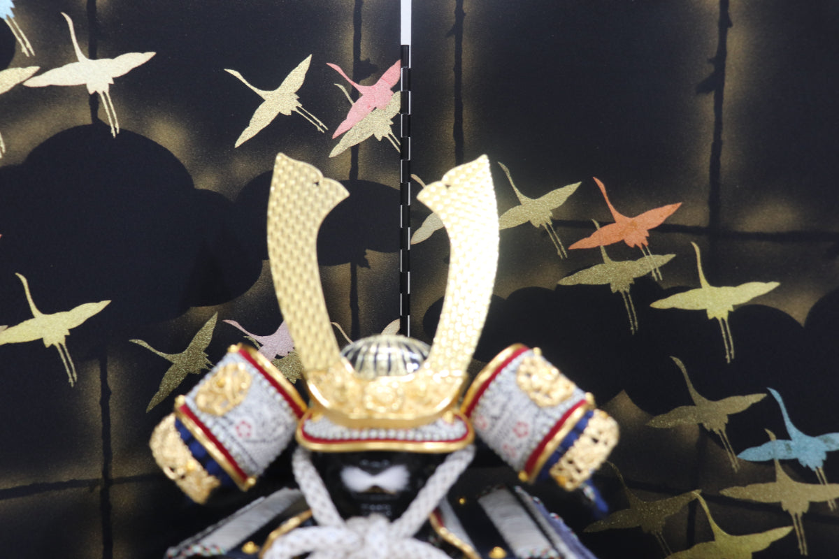 鎧平飾り五月人形セット (70cmx52cmx82cm)【送料無料】