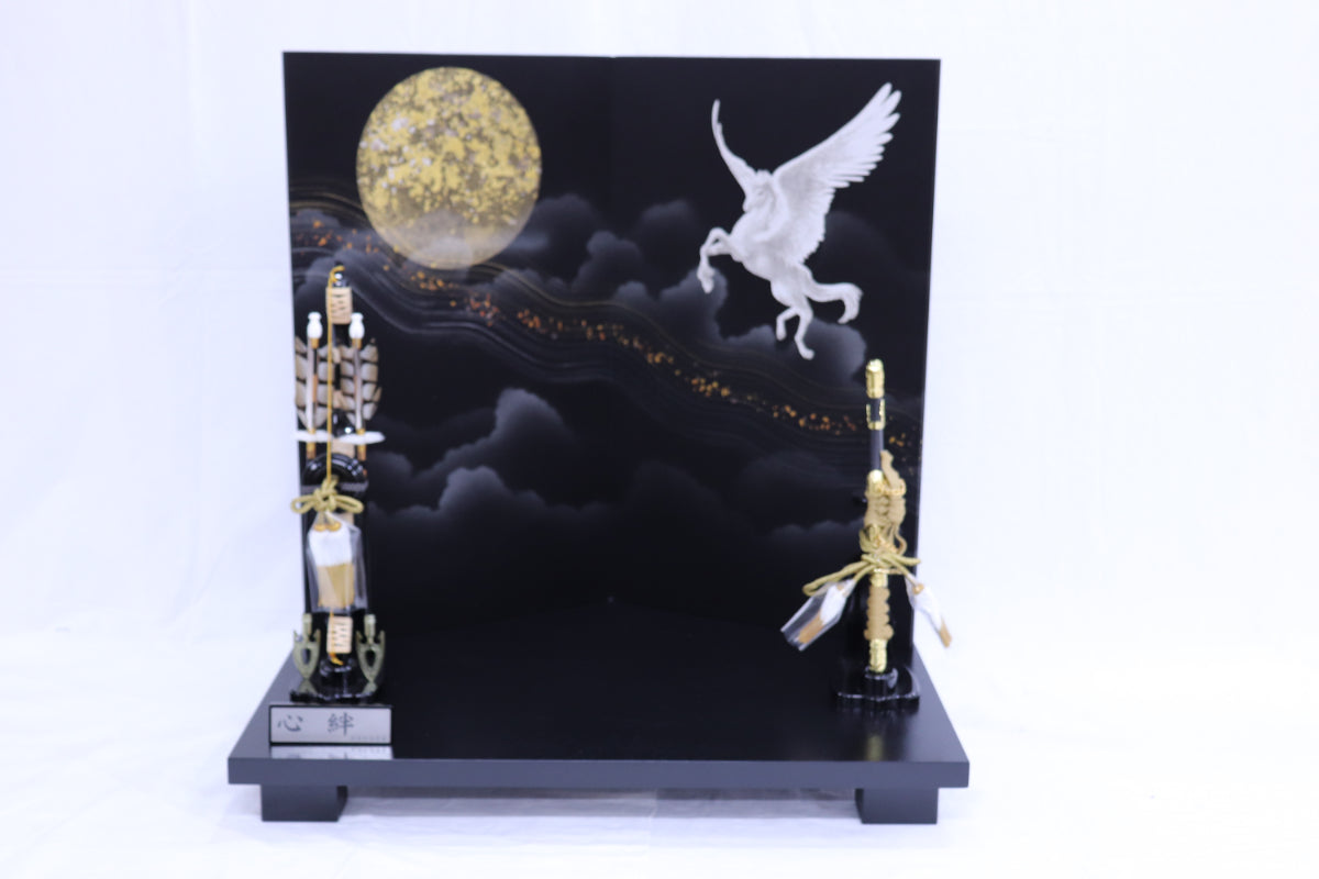 兜平飾り五月人形セット (65cmx43cmx67cm)【送料無料】