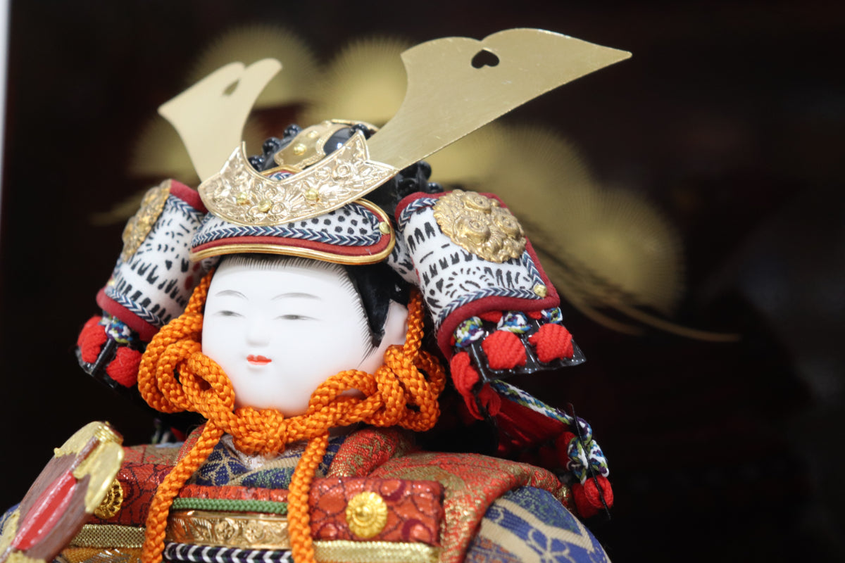 子供大将鎧着飾りセット (42cmx30cmx39cm)【送料無料】