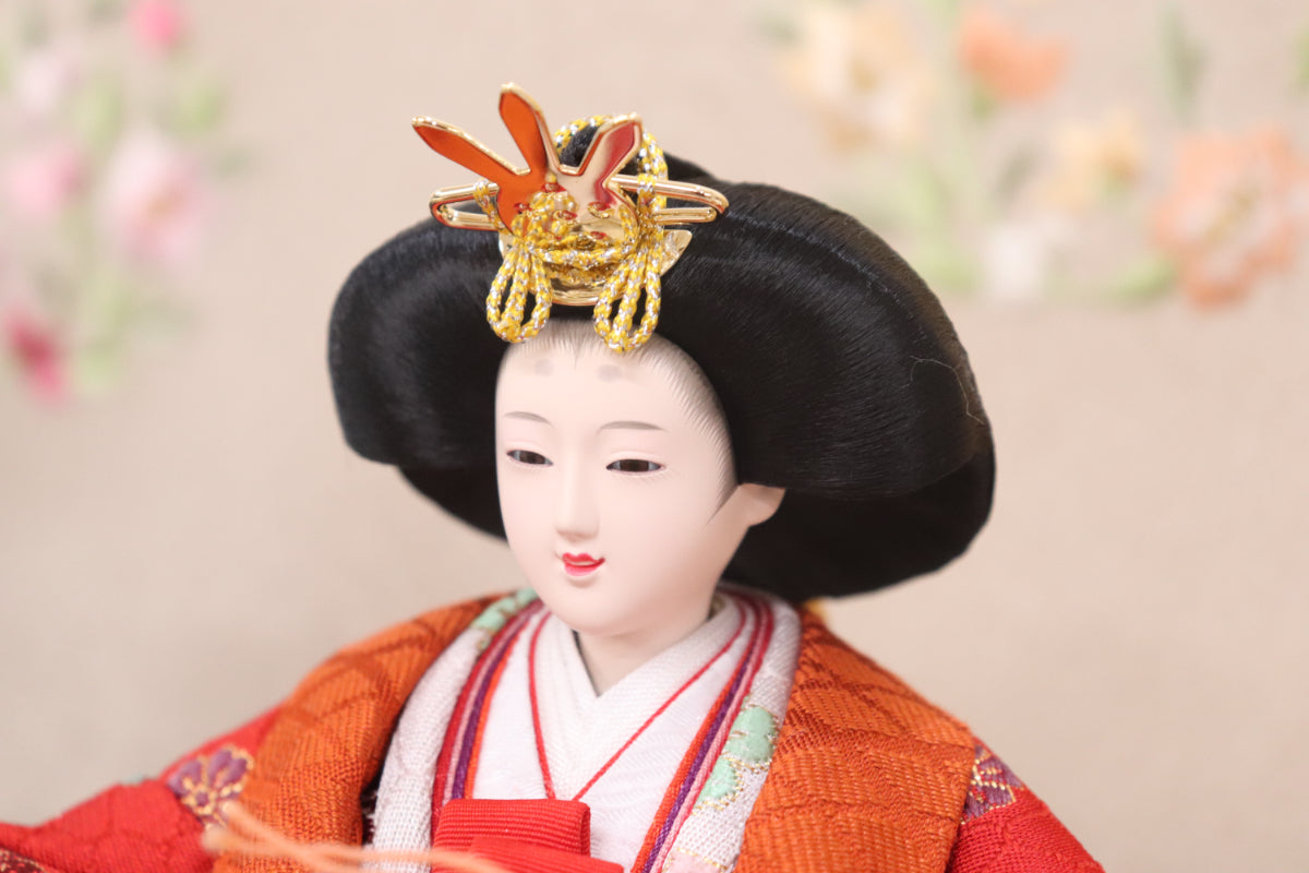 親王飾り雛人形セット(55cmx30cmx26cm)