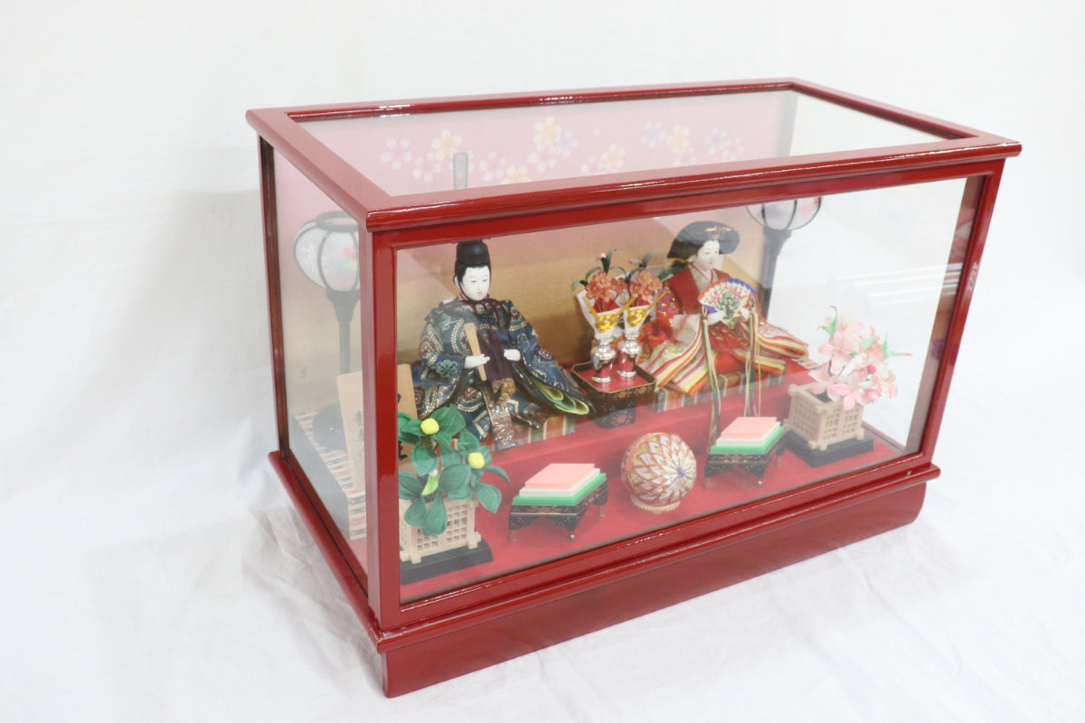 雛人形ガラスケース(55cmx28cmx37cm)