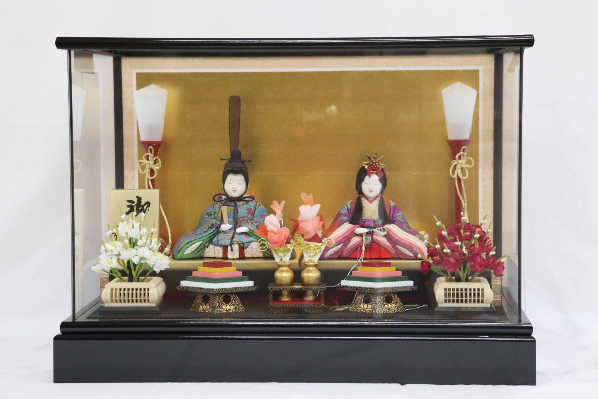雛人形ガラスケース (48cmx28cmx35cm)