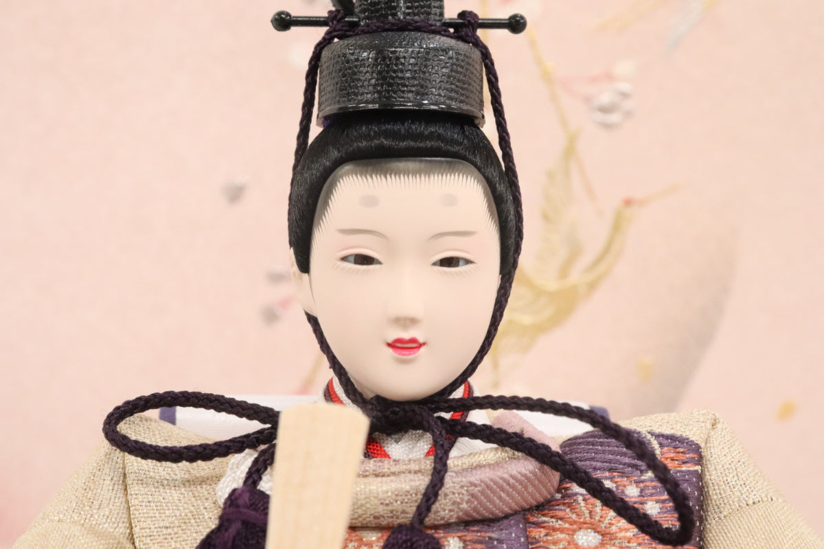 親王飾り雛人形セット (50cmx29cmx26cm)