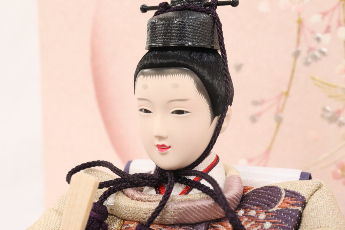 親王飾り雛人形セット (50cmx29cmx26cm)