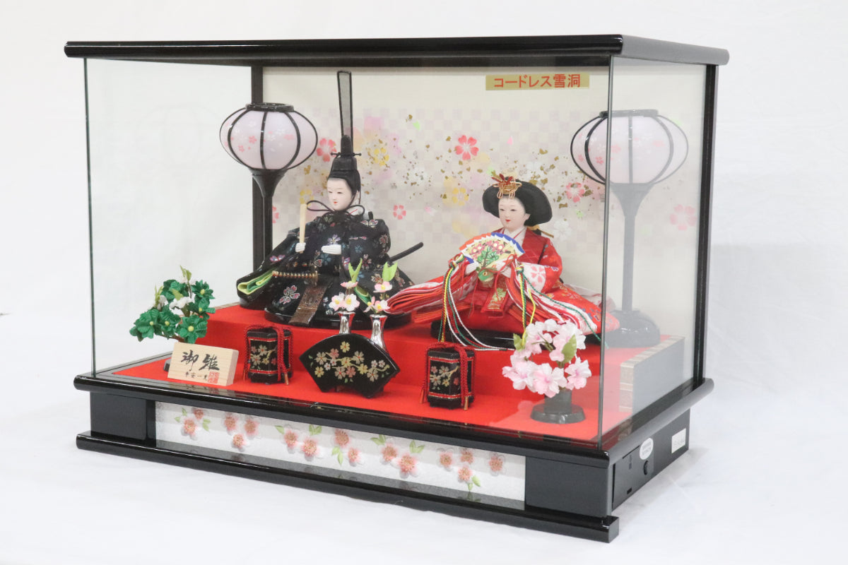 雛人形ガラスケース(46cmx26cmx33cm)