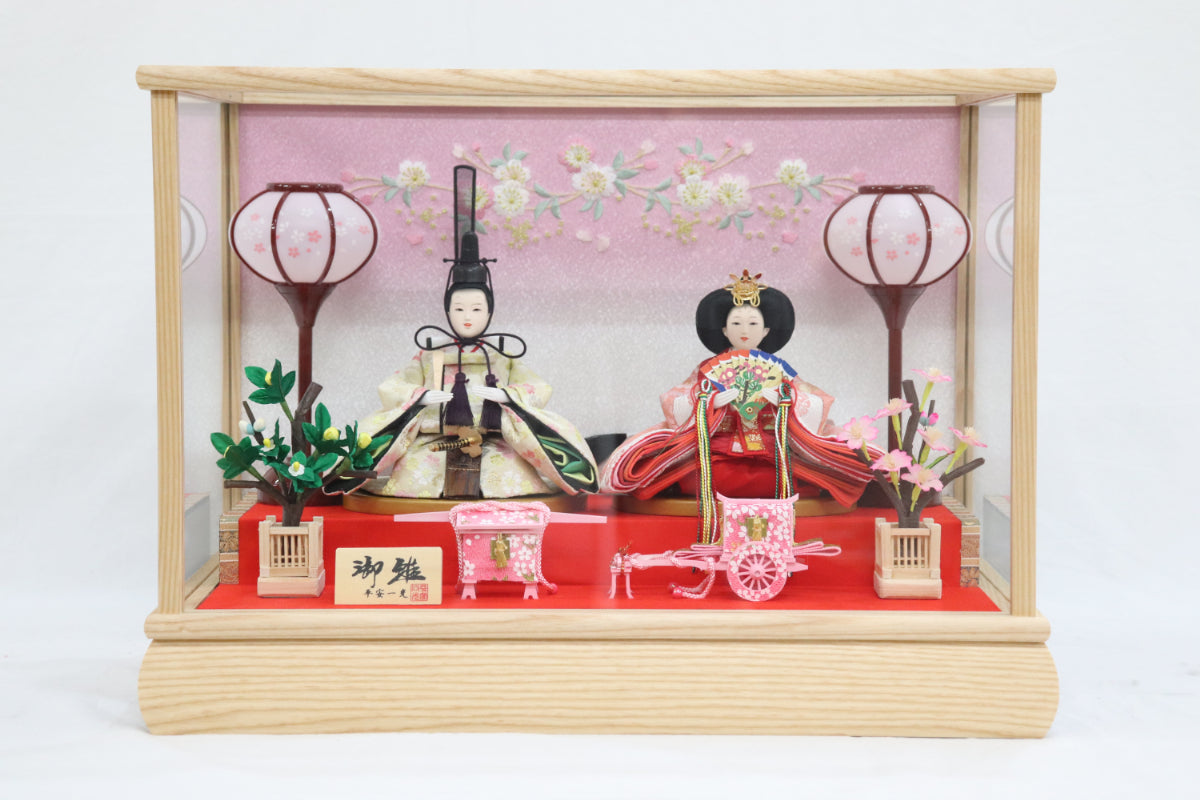 雛人形ガラスケース(46cmx26cmx34cm)