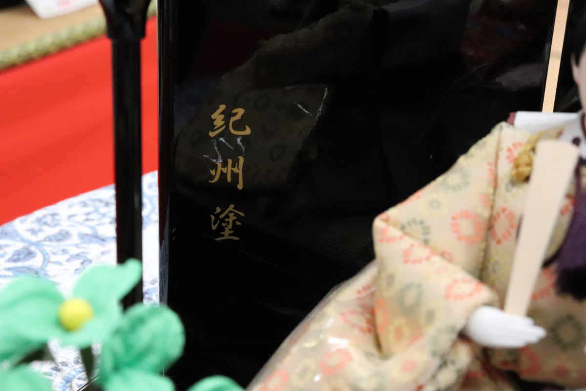 親王飾り雛人形セット (50cmx30cmx28cm)