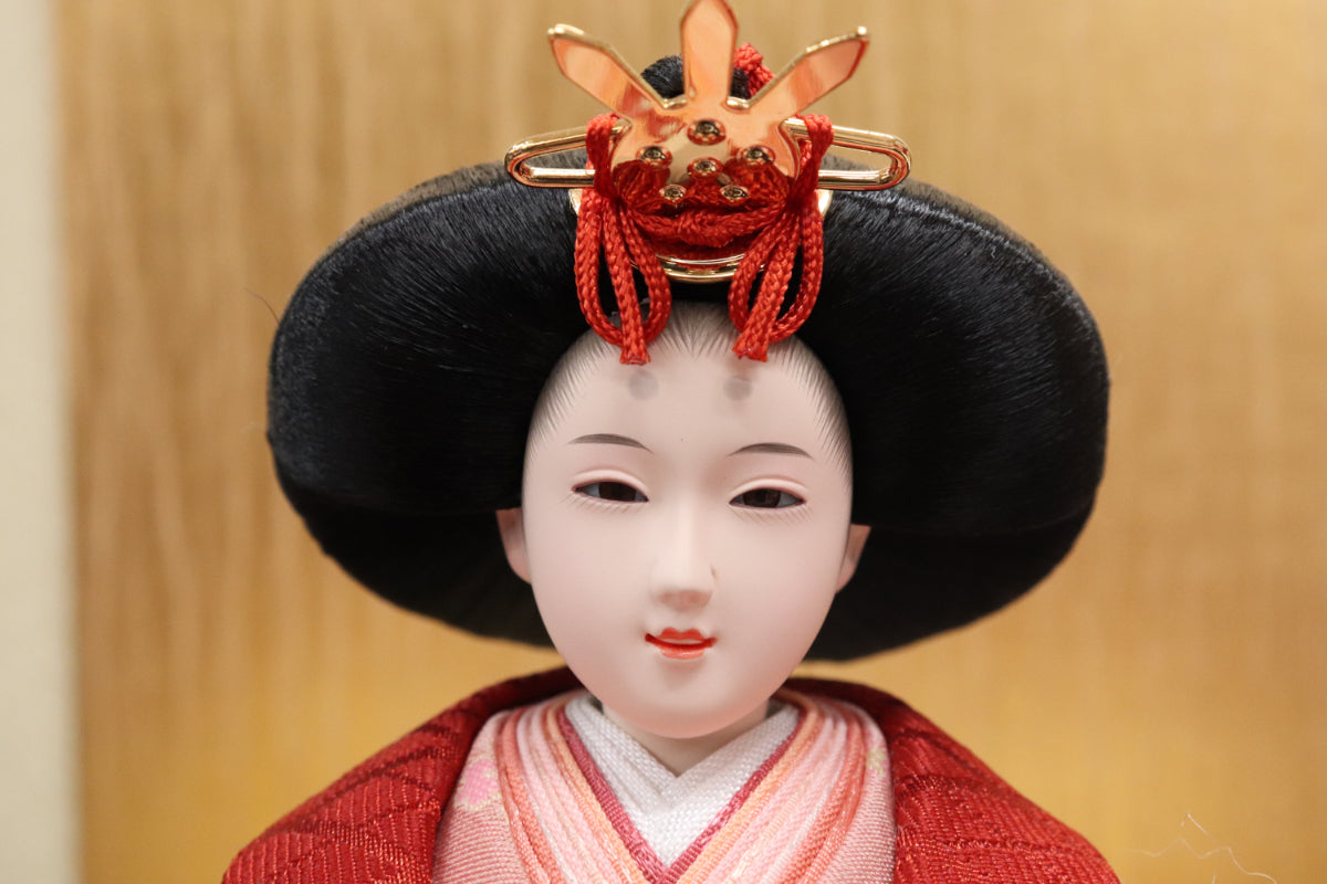 親王飾り雛人形セット(55cmx27cmx30cm)