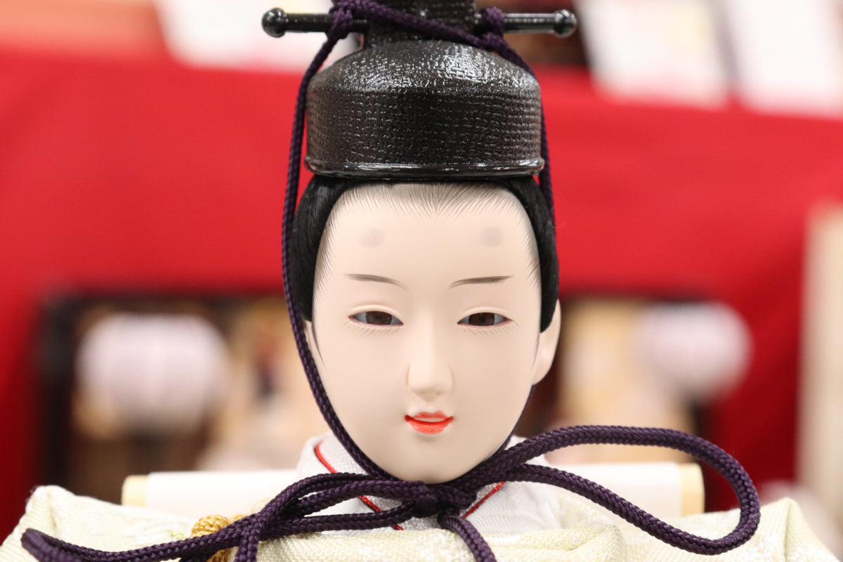収納五人飾り雛人形セット(60cmx58cmx68cm)