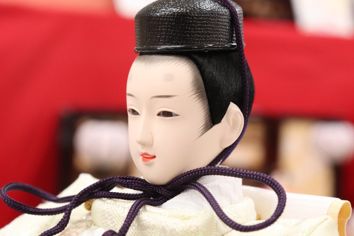 収納五人飾り雛人形セット(60cmx58cmx68cm)