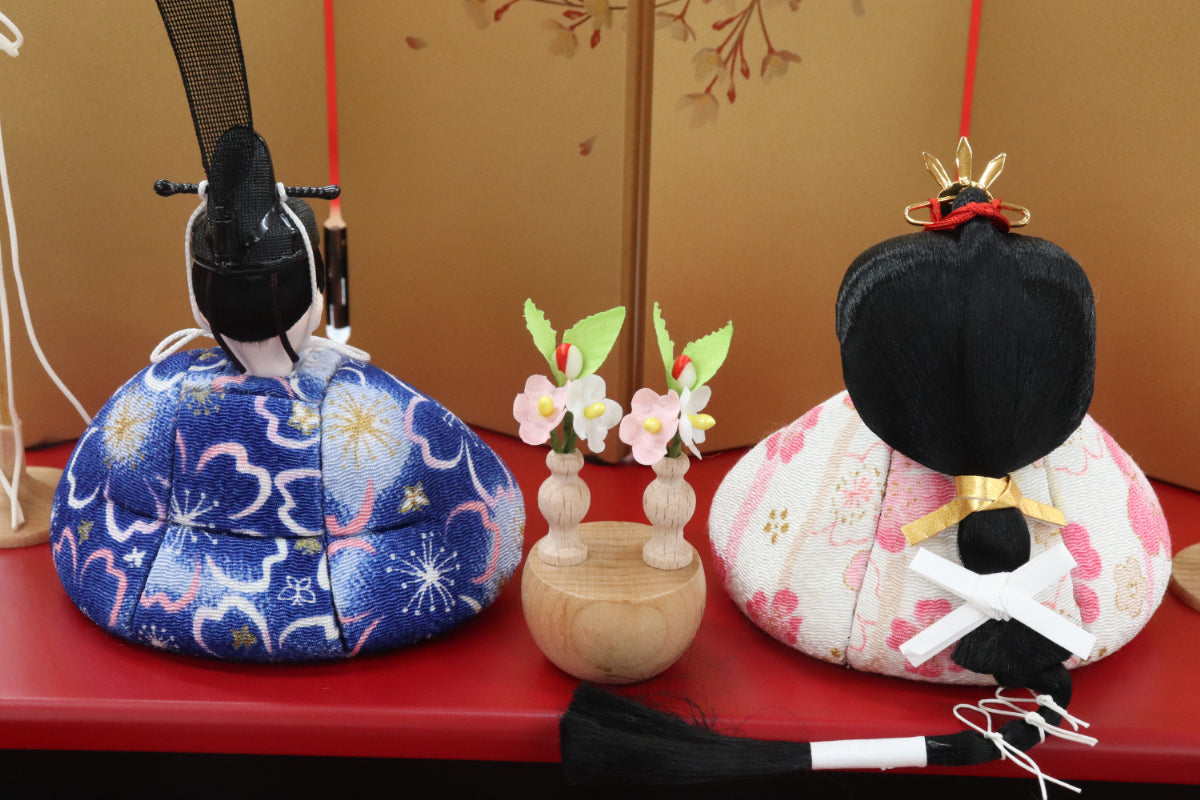 木目込み雛人形セット(40cmx24cmx19cm)