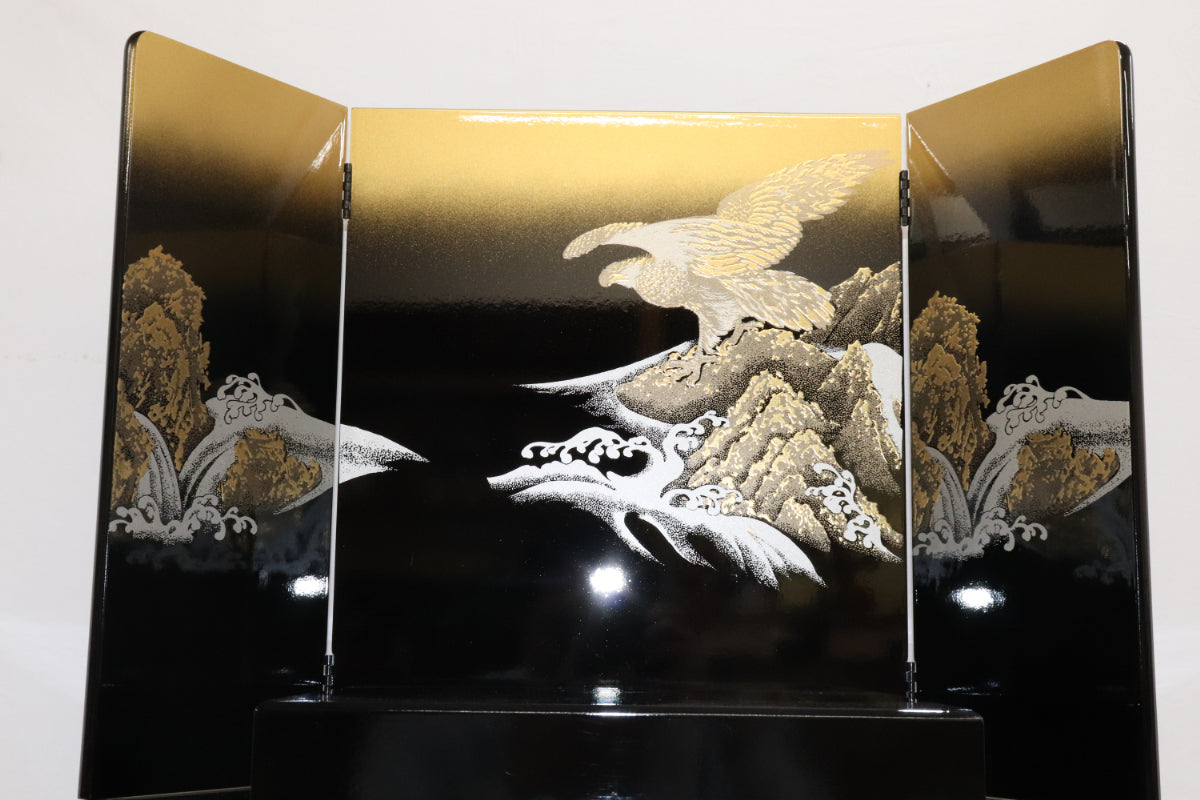 着用兜平飾り五月人形セット (60cmx45cmx78cm)【送料無料】