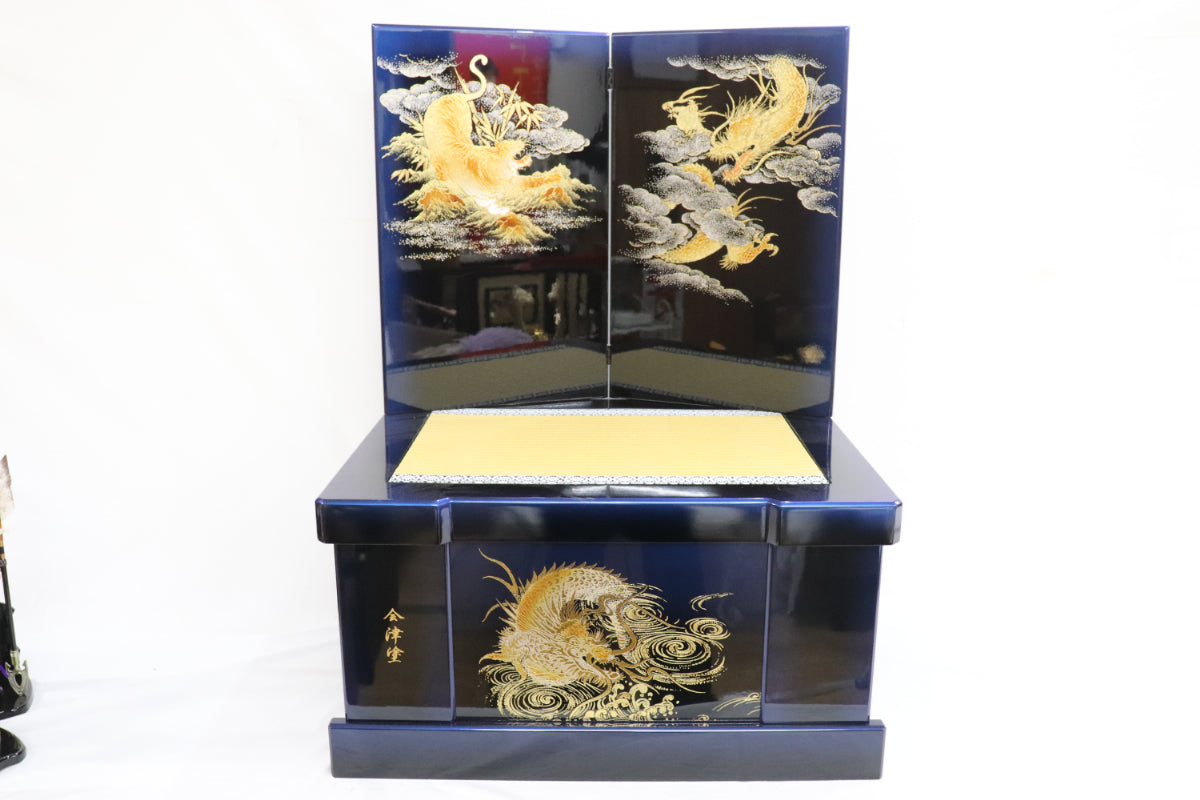 兜平飾り着用五月人形セット (65cmx50cmx88cm)【送料無料】