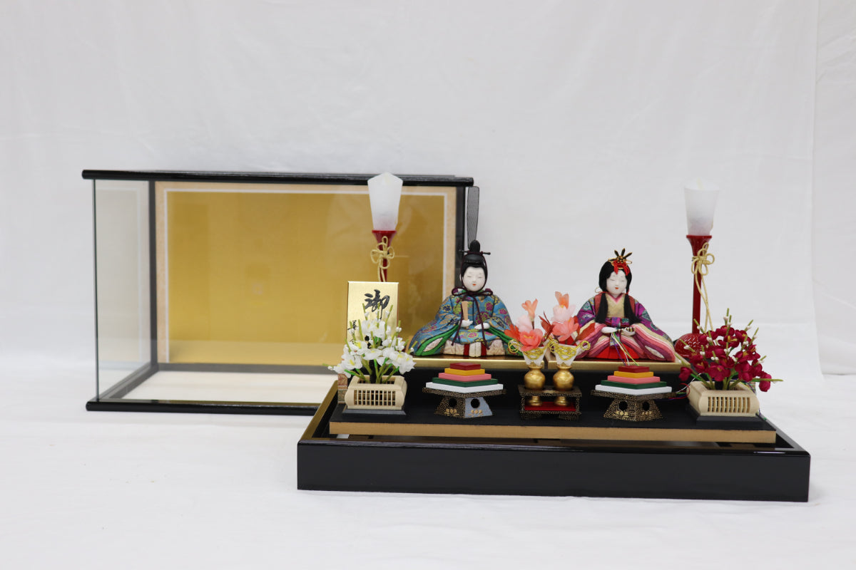 雛人形ガラスケース (48cmx28cmx35cm)